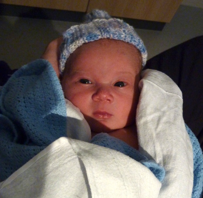 3 hour old baby Euan
